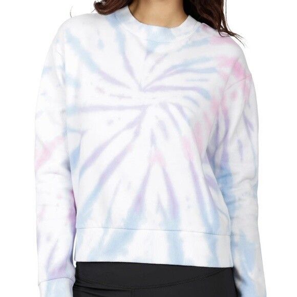 90 Degree by Reflex womens Crew Neck Pullover Sweatshirt size Small Tie Dye $68 - Picture 1 of 9